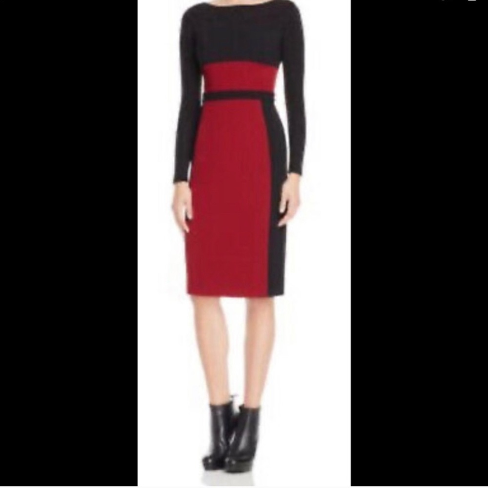Black halo sheath dress. Size 2